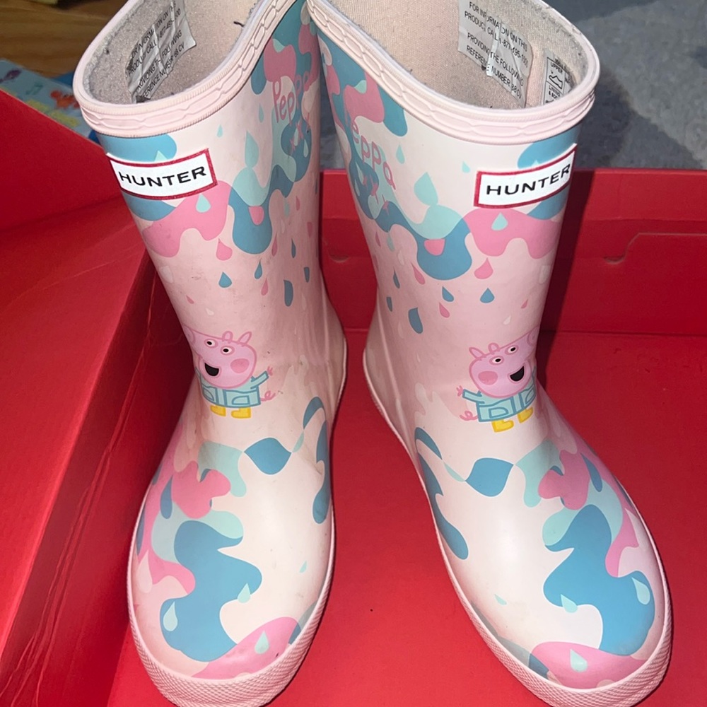 Hunter Peppa Pig rain boots size 13